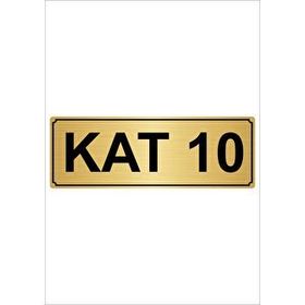 Özarslan Dizayn 10 kat 15x15 cm Metal Altın Metal Yönlendirme Levhası