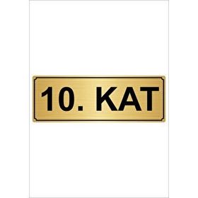 Özarslan Dizayn 10 kat 15x15 cm Metal Altın Metal Yönlendirme Levhası