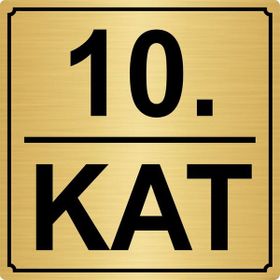 Özarslan Dizayn 10 kat 15x15 cm Metal Altın Metal Yönlendirme Levhası