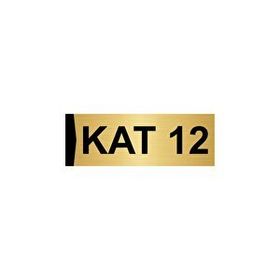 Özarslan Dizayn 12.kat 7x20 cm Altın Renk Metal Yönlendirme Levhası