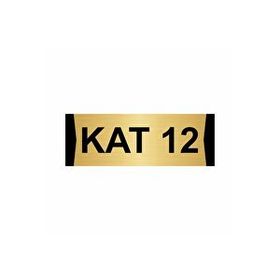 Özarslan Dizayn 12.kat 7x20 cm Altın Renk Metal Yönlendirme Levhası