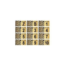 Özarslan Dizayn 9x18 cm Altın Renk Apartman Bina Kat Numarası Levhası