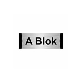 Özarslan Dizayn A Blok 10x20 cm Gümüş Renk Metal Yönlendirme Levhası