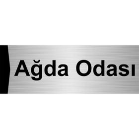 Özarslan Dizayn Ağda Odası 10x20 cm Gümüş Renk Metal Yönlendirme Levhası