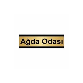 Özarslan Dizayn Ağda Odası 5x20 cm Altın Renk Metal Yönlendirme Levhası