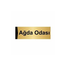 Özarslan Dizayn Ağda Odası 5x20 cm Altın Renk Metal Yönlendirme Levhası