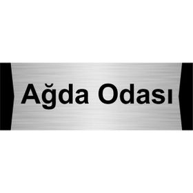 Özarslan Dizayn Ağda Odası 5x20 cm Gümüş Renk Metal Yönlendirme Levhası