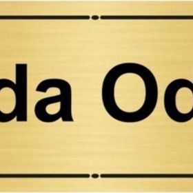 Özarslan Dizayn Ağda Odası 7x20 cm Altın Renk Metal Yönlendirme Levhası