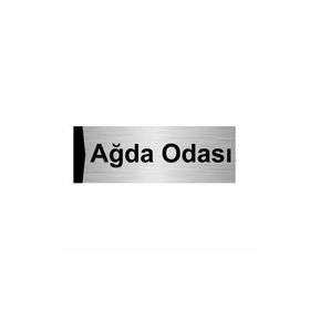 Özarslan Dizayn Ağda Odası 7x20 cm Gümüş Renk Metal Yönlendirme Levhası
