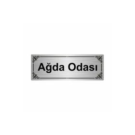 Özarslan Dizayn Ağda Odası 7x20 cm Gümüş Renk Metal Yönlendirme Levhası