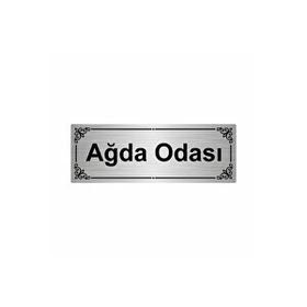 Özarslan Dizayn Ağda Odası 7x20 cm Gümüş Renk Metal Yönlendirme Levhası