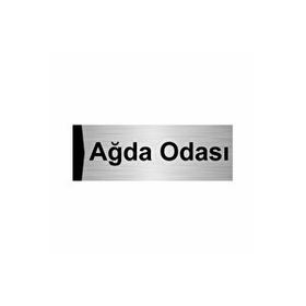 Özarslan Dizayn Ağda Odası 7x20 cm Gümüş Renk Metal Yönlendirme Levhası