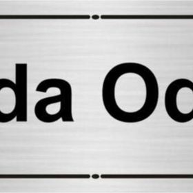 Özarslan Dizayn Ağda Odası 7x20 cm Gümüş Renk Metal Yönlendirme Levhası