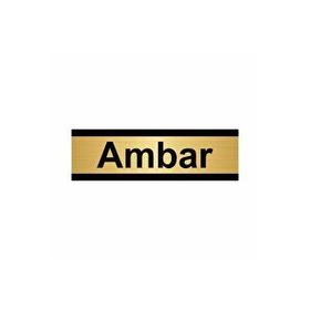 Özarslan Dizayn Ambar 10x20 cm Altın Renk Metal Yönlendirme Levhası