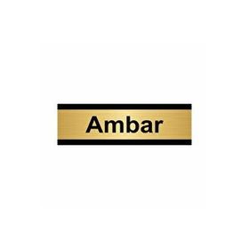 Özarslan Dizayn Ambar 10x20 cm Altın Renk Metal Yönlendirme Levhası