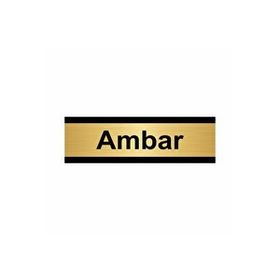 Özarslan Dizayn Ambar 5x20 cm Altın Renk Metal Yönlendirme Levhası