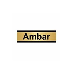Özarslan Dizayn Ambar 7x20 cm Altın Renk Metal Yönlendirme Levhası