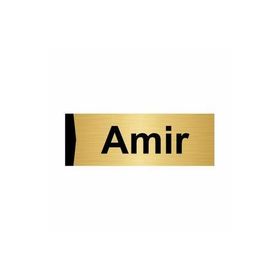 Özarslan Dizayn Amir 10x20 cm Altın Renk Metal Yönlendirme Levhası