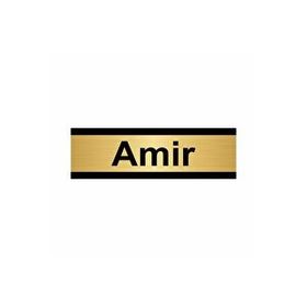 Özarslan Dizayn Amir 5x20 cm Altın Renk Metal Yönlendirme Levhası