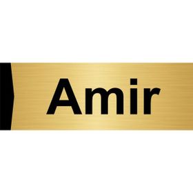 Özarslan Dizayn Amir 5x20 cm Altın Renk Metal Yönlendirme Levhası