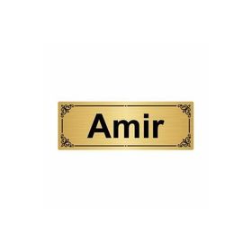Özarslan Dizayn Amir 7x20 cm Altın Renk Metal Yönlendirme Levhası