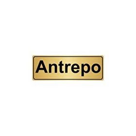 Özarslan Dizayn Antrepo 7x20 cm Altın Renk Metal Yönlendirme Levhası
