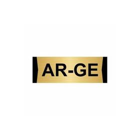 Özarslan Dizayn Ar-ge 10x20 cm Altın Renk Metal Yönlendirme Levhası