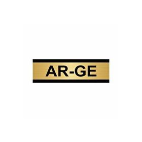 Özarslan Dizayn Ar-ge 10x20 cm Altın Renk Metal Yönlendirme Levhası