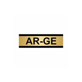 Özarslan Dizayn Ar-ge 5x20 cm Altın Renk Metal Yönlendirme Levhası