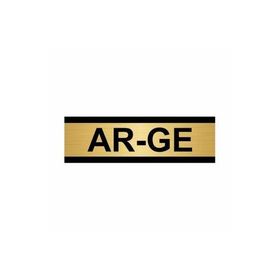 Özarslan Dizayn Ar-ge 7x20 cm Altın Renk Metal Yönlendirme Levhası