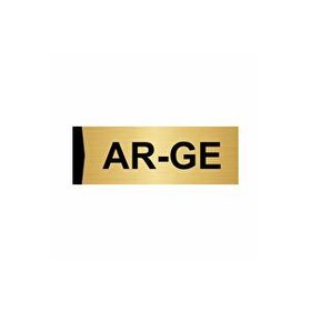 Özarslan Dizayn Ar-ge 7x20 cm Altın Renk Metal Yönlendirme Levhası