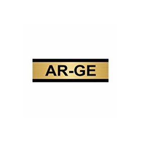 Özarslan Dizayn Ar-ge 7x20 cm Altın Renk Metal Yönlendirme Levhası