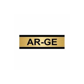 Özarslan Dizayn Ar-ge 7x20 cm Altın Renk Metal Yönlendirme Levhası