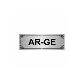Özarslan Dizayn Ar-ge 7x20 cm Gümüş Renk Metal Yönlendirme Levhası