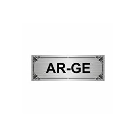 Özarslan Dizayn Ar-ge 7x20 cm Gümüş Renk Metal Yönlendirme Levhası