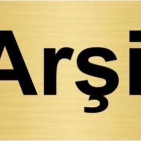 Özarslan Dizayn Arşiv 5x20 cm Altın Renk Metal Yönlendirme Levhası