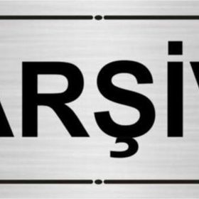 Özarslan Dizayn Arşiv 7x20 cm Gümüş Renk Metal Yönlendirme Levhası