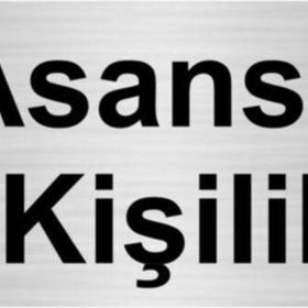 Özarslan Dizayn Asansör 2 Kişiliktir 7x20 cm Gümüş Renk Metal Yönlendirme Levhası
