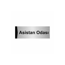 Özarslan Dizayn Asisan Odası 5x20 cm Gümüş Renk Metal Yönlendirme Levhası