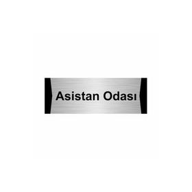 Özarslan Dizayn Asisan Odası 5x20 cm Gümüş Renk Metal Yönlendirme Levhası
