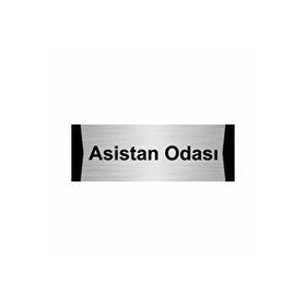 Özarslan Dizayn Asisan Odası 5x20 cm Gümüş Renk Metal Yönlendirme Levhası