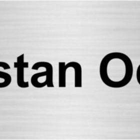 Özarslan Dizayn Asisan Odası 5x20 cm Gümüş Renk Metal Yönlendirme Levhası