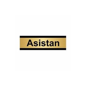Özarslan Dizayn Asistan 5x20 cm Altın Renk Metal Yönlendirme Levhası