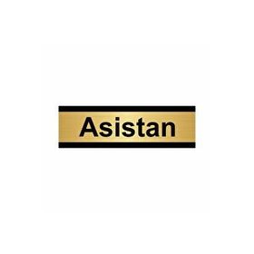Özarslan Dizayn Asistan 5x20 cm Altın Renk Metal Yönlendirme Levhası