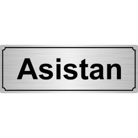Özarslan Dizayn Asistan 7x20 cm Gümüş Renk Metal Yönlendirme Levhası