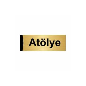 Özarslan Dizayn Atölye 5x20 cm Altın Renk Metal Yönlendirme Levhası