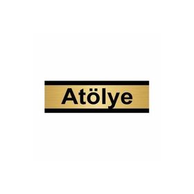 Özarslan Dizayn Atölye 5x20 cm Altın Renk Metal Yönlendirme Levhası