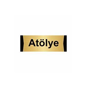 Özarslan Dizayn Atölye 5x20 cm Altın Renk Metal Yönlendirme Levhası