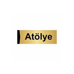 Özarslan Dizayn Atölye 5x20 cm Altın Renk Metal Yönlendirme Levhası