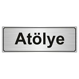 Özarslan Dizayn Atölye 7x20 cm Gümüş Renk Metal Yönlendirme Levhası